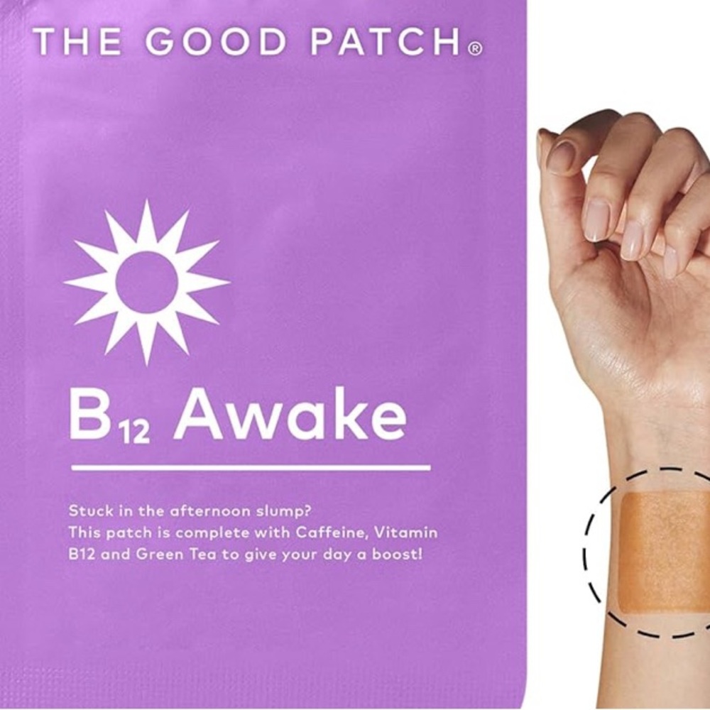 The Good Patch B12 Awake Patch with Caffeine, Wearable Wellness NEW